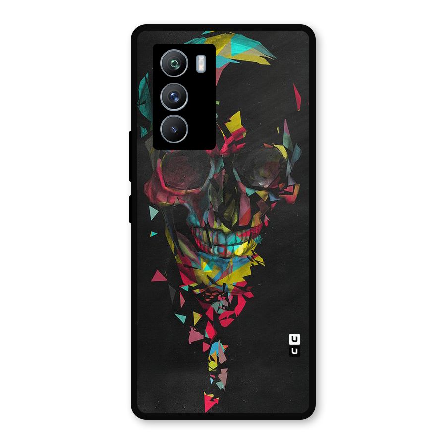 Colored Skull Shred Metal Back Case for iQOO 9 SE