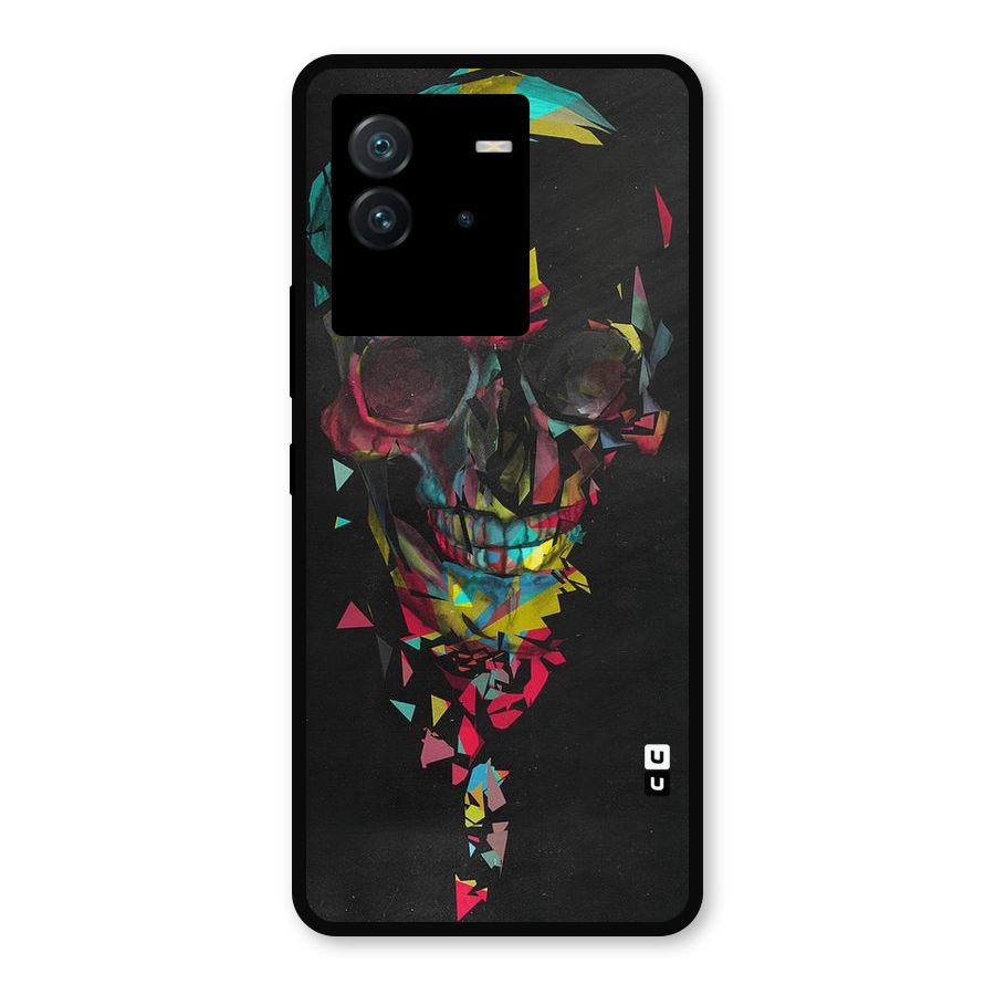 Colored Skull Shred Metal Back Case for iQOO Neo 6 5G