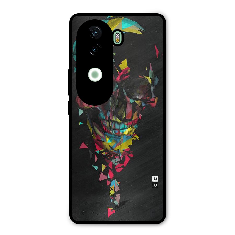 Colored Skull Shred Metal Back Case for iQOO Z9s