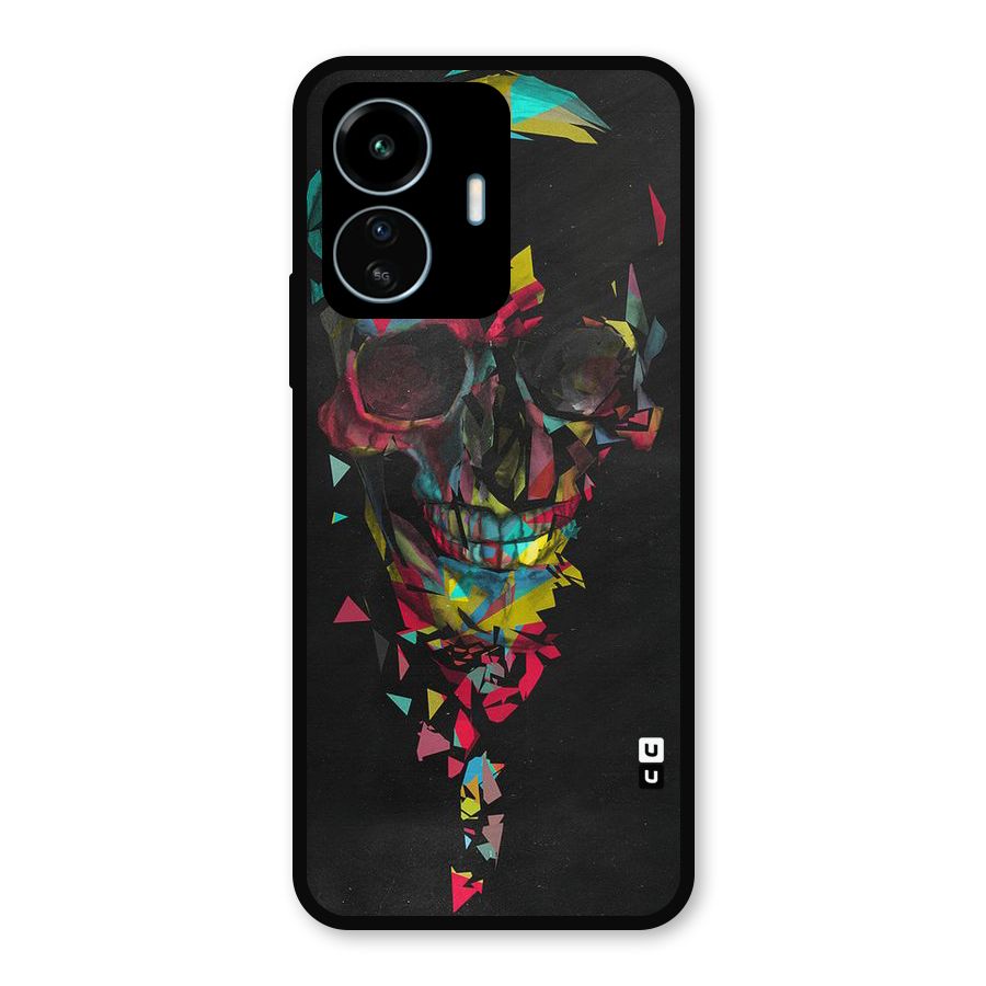 Colored Skull Shred Metal Back Case for vivo iQOO Z6 Lite 5G