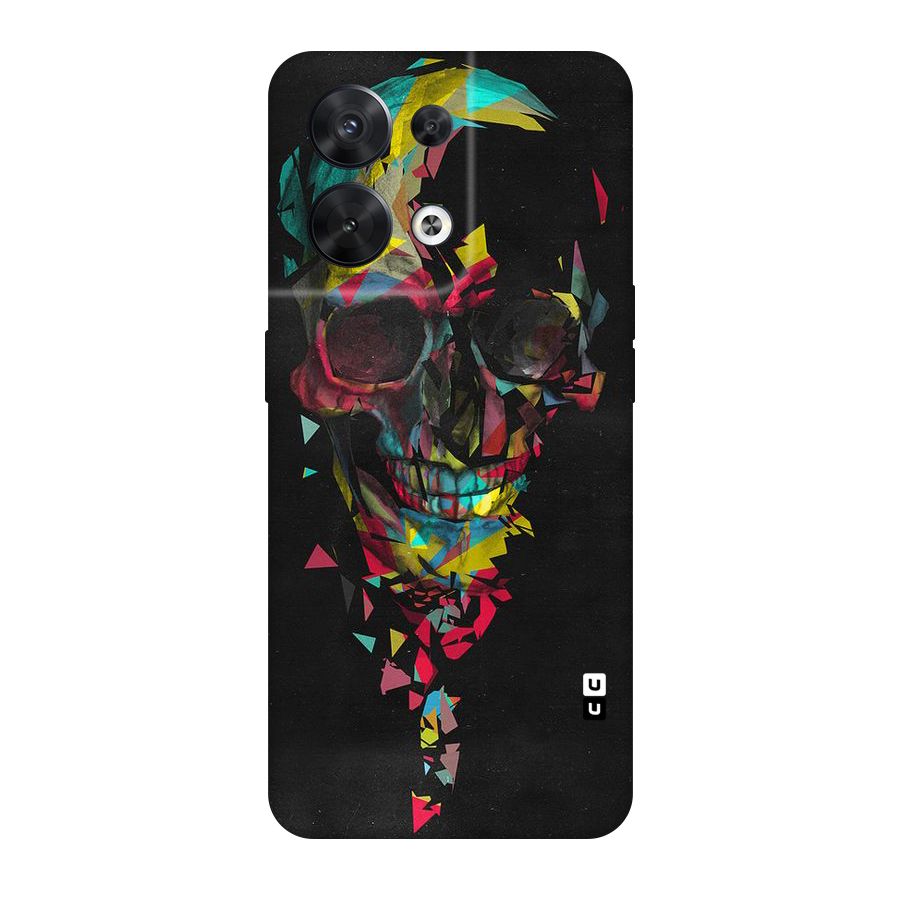 Colored Skull Shred Original Polycarbonate Back Case for Oppo Reno8 5G