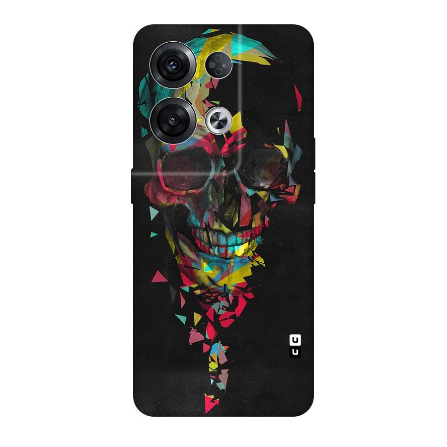 Colored Skull Shred Original Polycarbonate Back Case for Oppo Reno8 Pro 5G