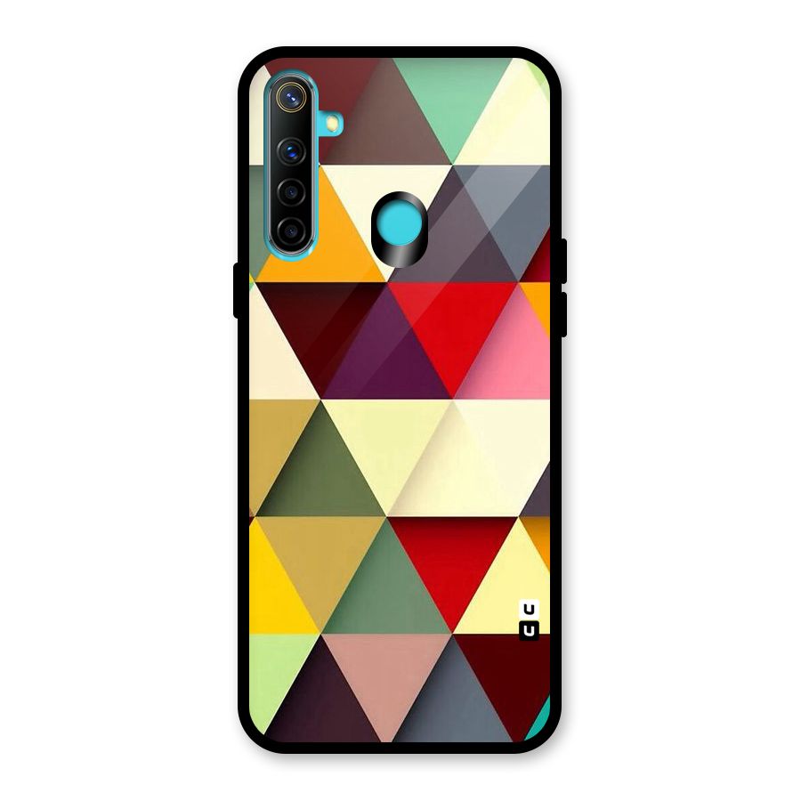 Colored Triangles Glass Back Case for Realme Narzo 10