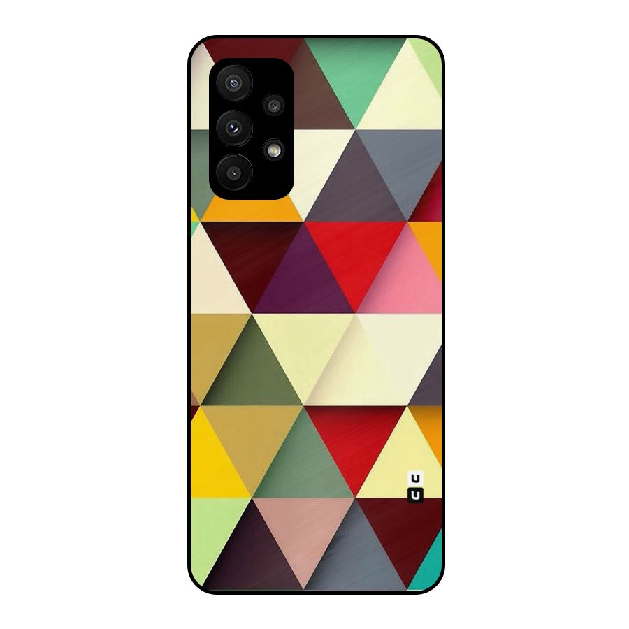 Colored Triangles Metal Back Case for Galaxy A23