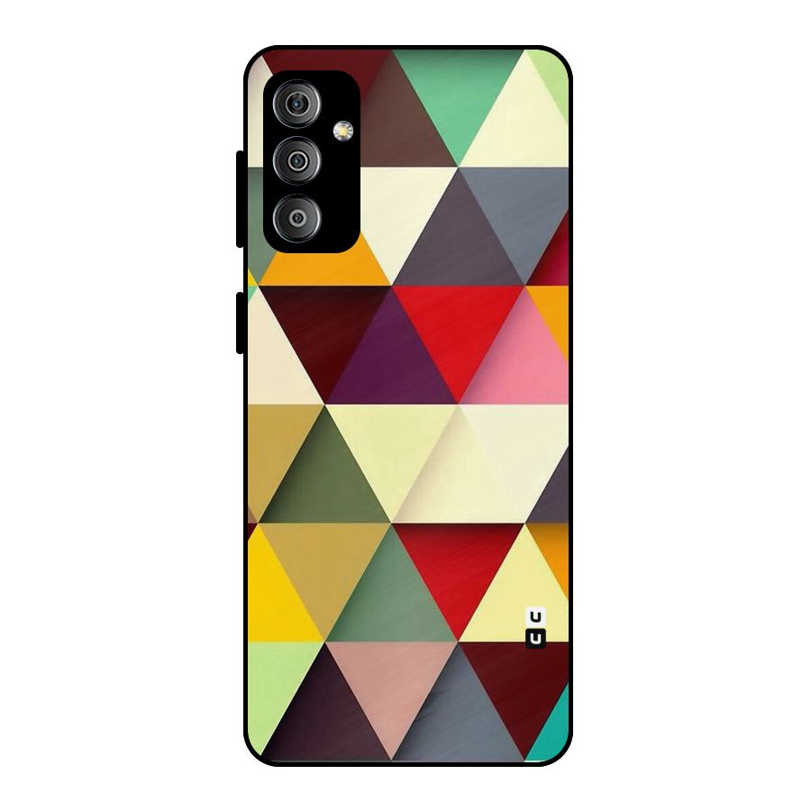 Colored Triangles Metal Back Case for Galaxy F23