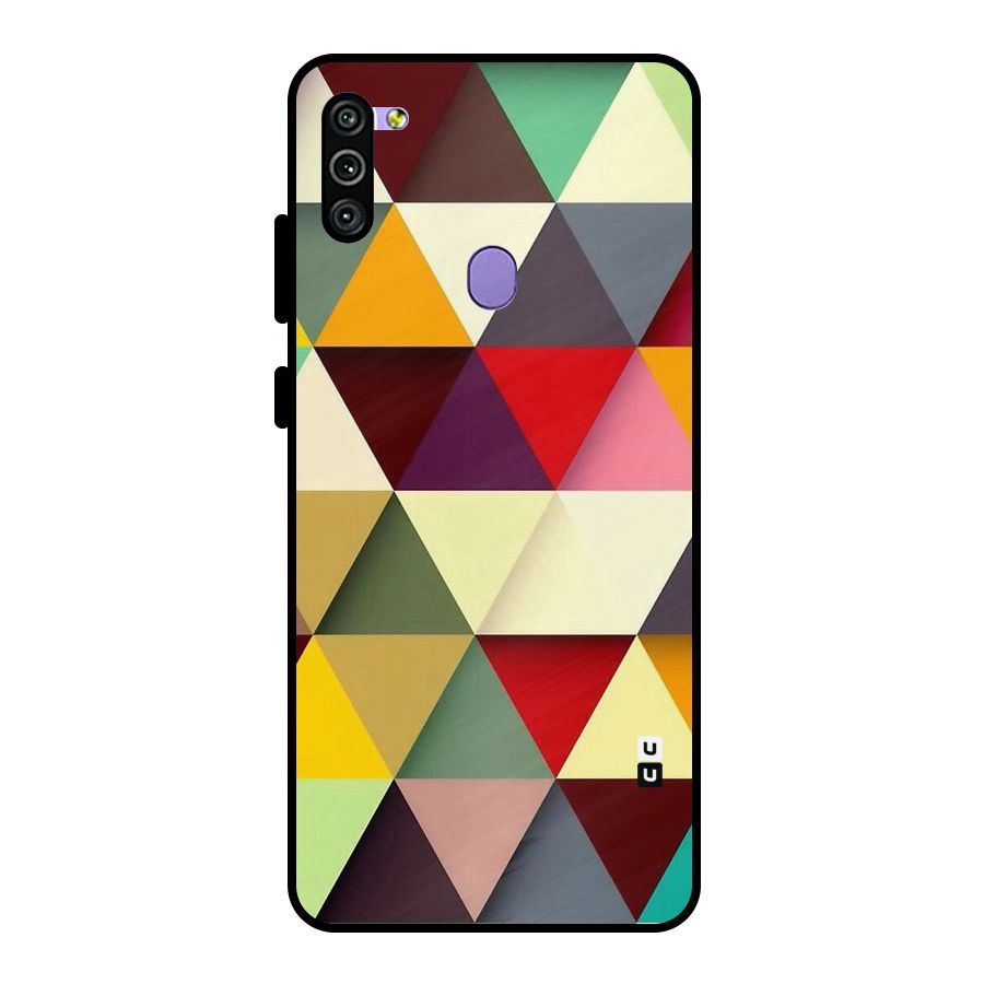Colored Triangles Metal Back Case for Galaxy M11