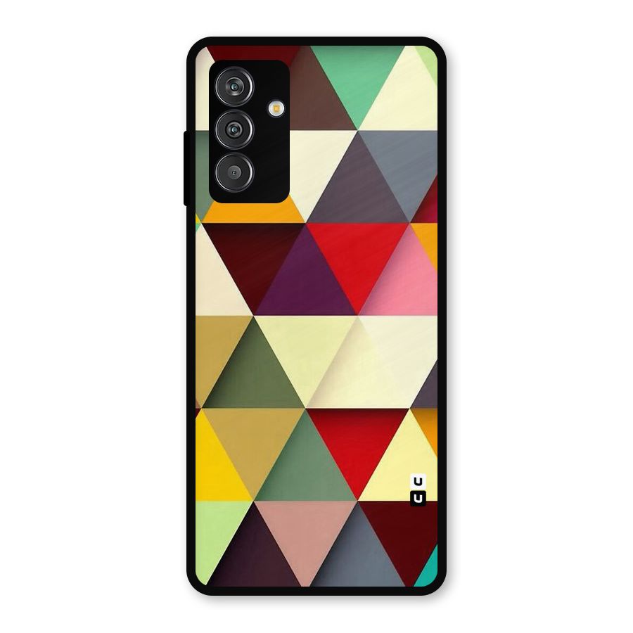 Colored Triangles Metal Back Case for Galaxy M13