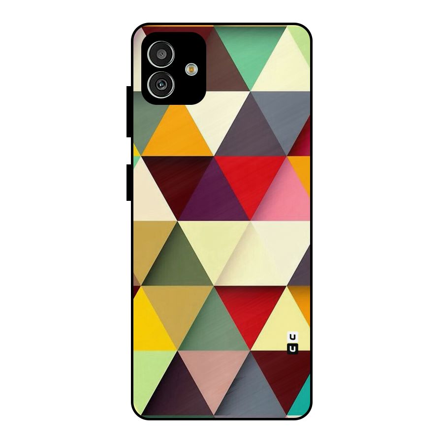 Colored Triangles Metal Back Case for Galaxy M13 5G