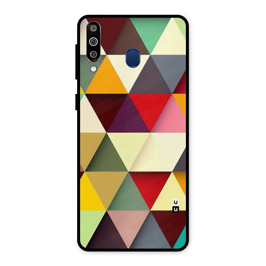 Colored Triangles Metal Back Case for Galaxy M30