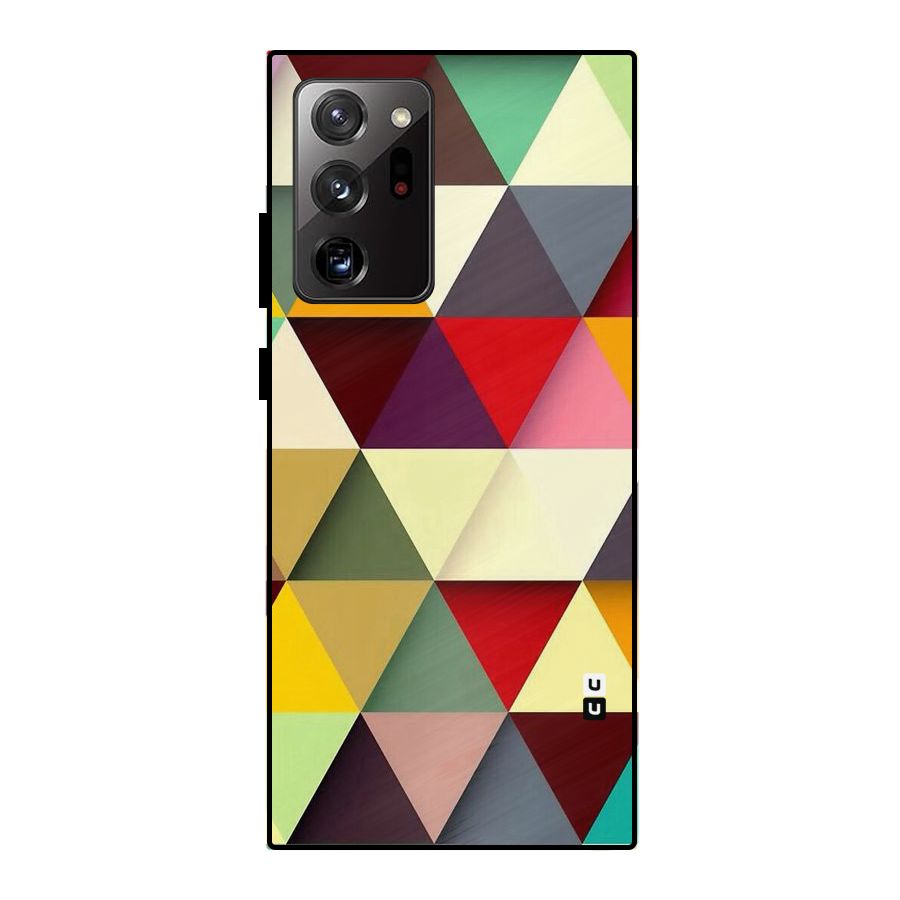 Colored Triangles Metal Back Case for Galaxy Note 20 Ultra