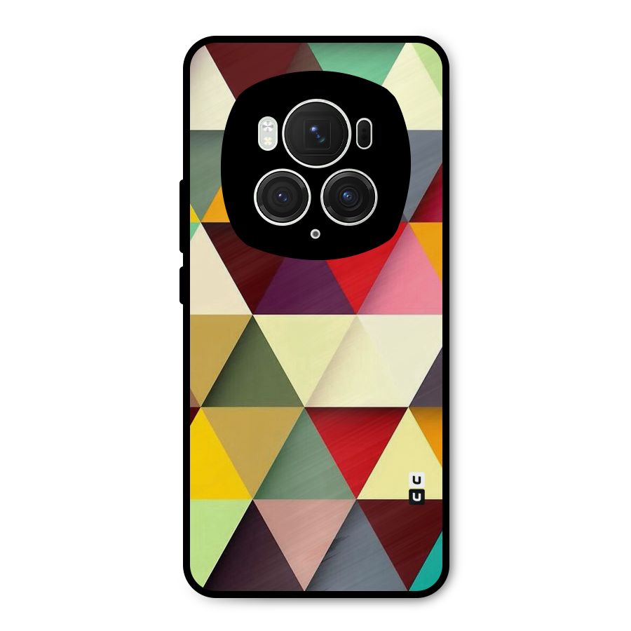 Colored Triangles Metal Back Case for Honor Magic6 Pro