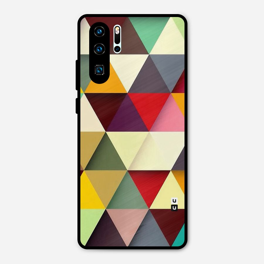 Colored Triangles Metal Back Case for Huawei P30 Pro