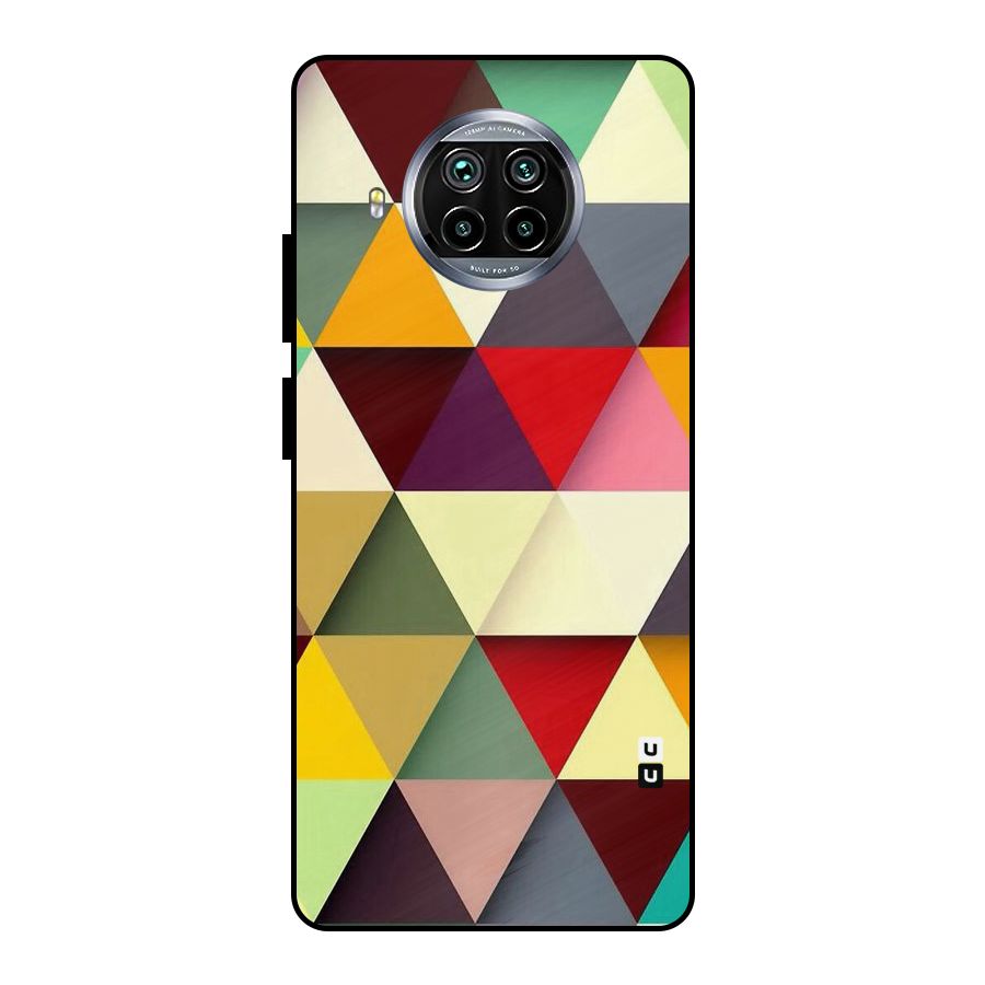 Colored Triangles Metal Back Case for Mi 10i