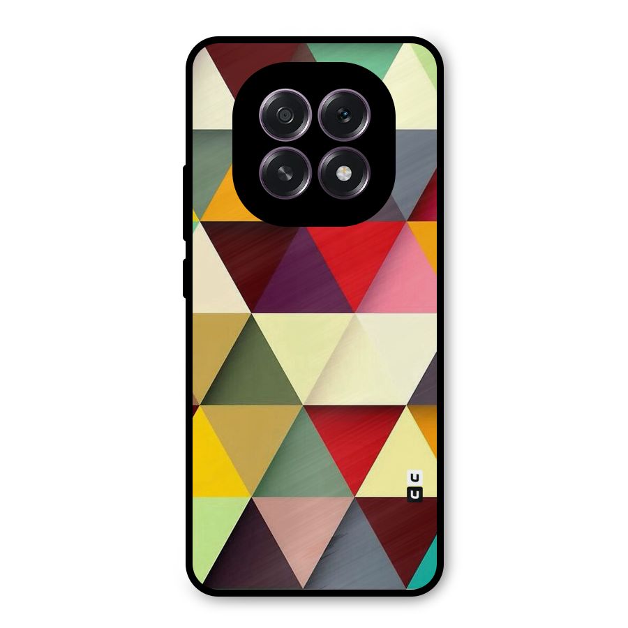 Colored Triangles Metal Back Case for Oppo F29