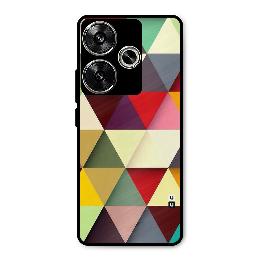 Colored Triangles Metal Back Case for Poco F6