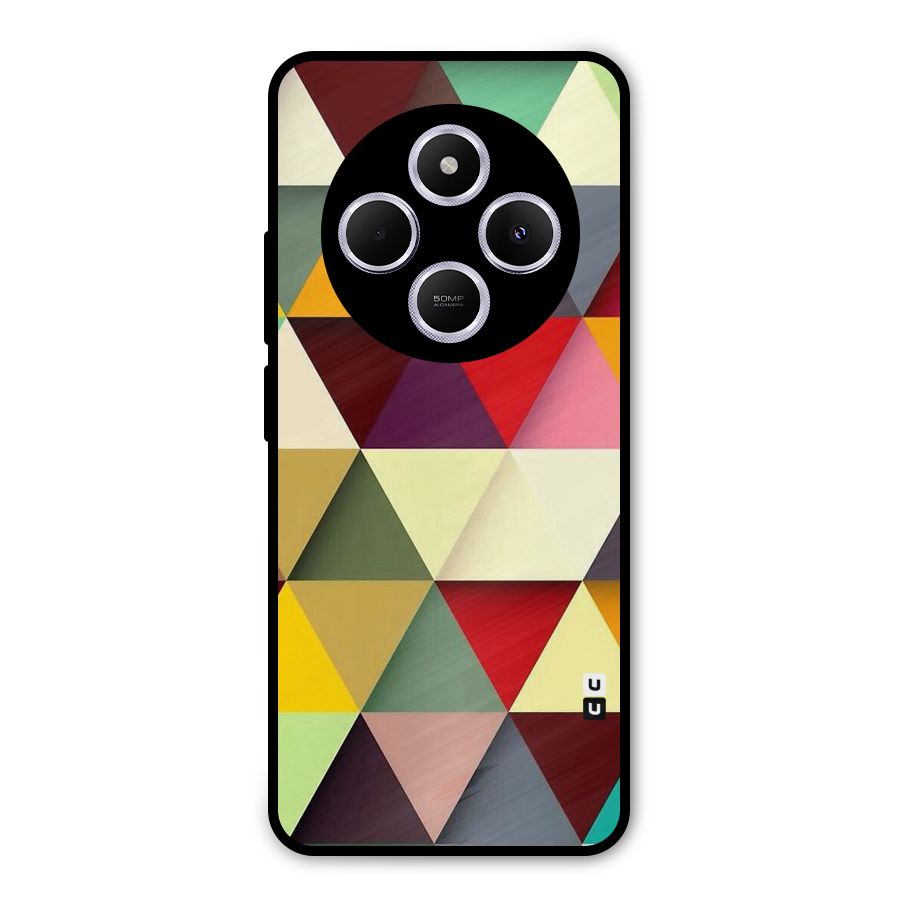 Colored Triangles Metal Back Case for Poco M7