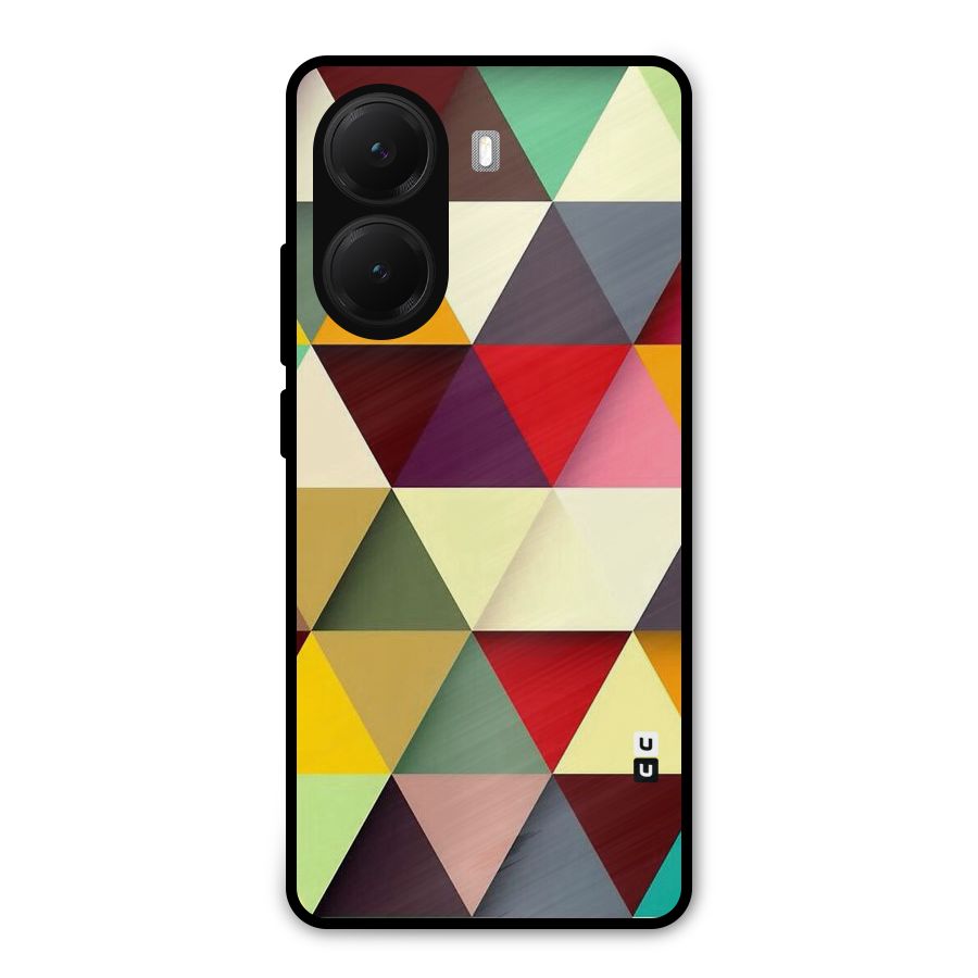 Colored Triangles Metal Back Case for Poco X7 Pro