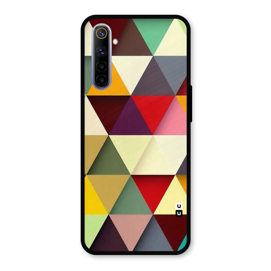 Colored Triangles Metal Back Case for Realme 6