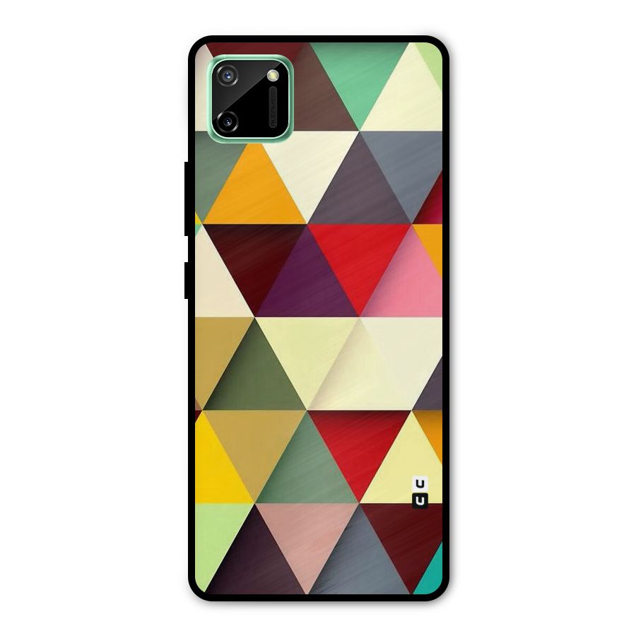 Colored Triangles Metal Back Case for Realme C11