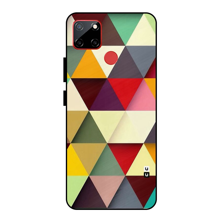 Colored Triangles Metal Back Case for Realme C12