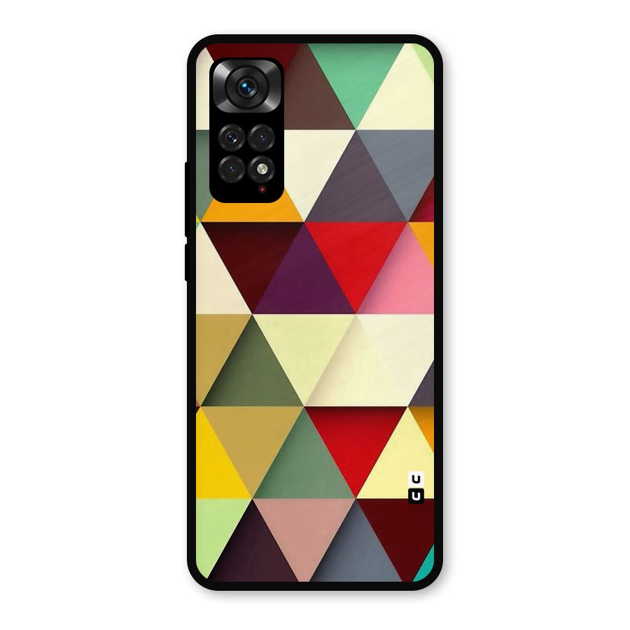 Colored Triangles Metal Back Case for Redmi Note 11s