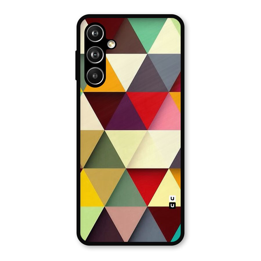 Colored Triangles Metal Back Case for Samsung Galaxy M54