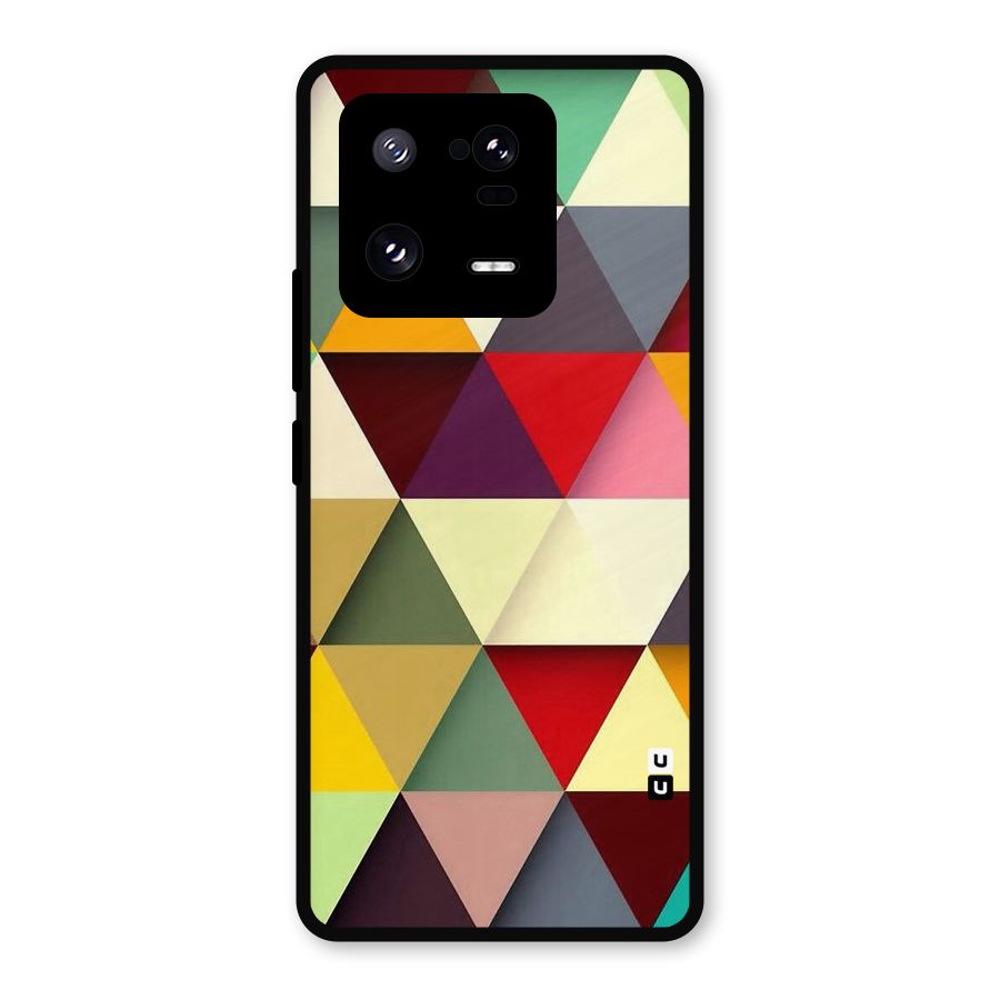 Colored Triangles Metal Back Case for Xiaomi 13 Pro