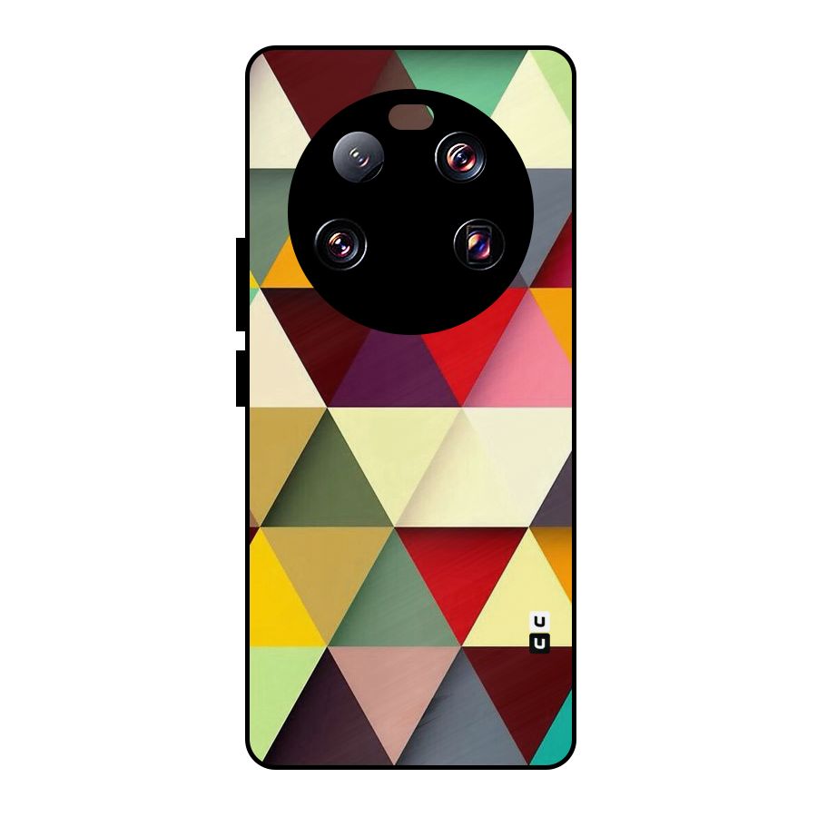 Colored Triangles Metal Back Case for Xiaomi 13 Ultra