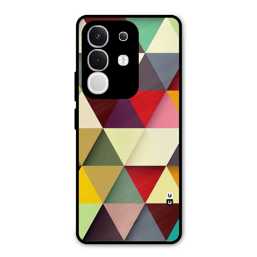 Colored Triangles Metal Back Case for iQOO Z10x