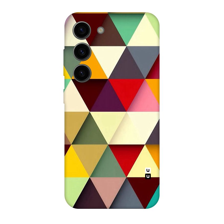 Colored Triangles Original Polycarbonate Back Case for Galaxy S23
