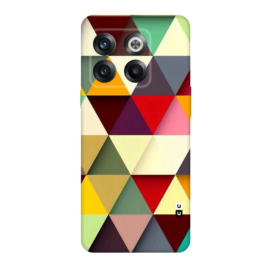 Colored Triangles Original Polycarbonate Back Case for OnePlus 10T