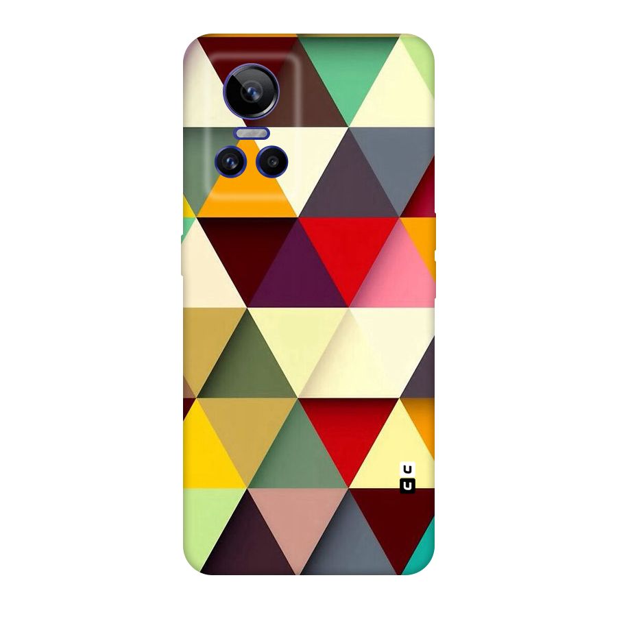 Colored Triangles Original Polycarbonate Back Case for Realme GT Neo 3