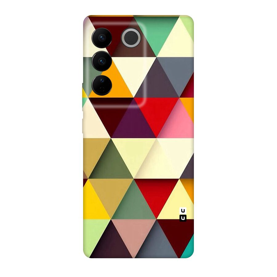 Colored Triangles Original Polycarbonate Back Case for Vivo V27
