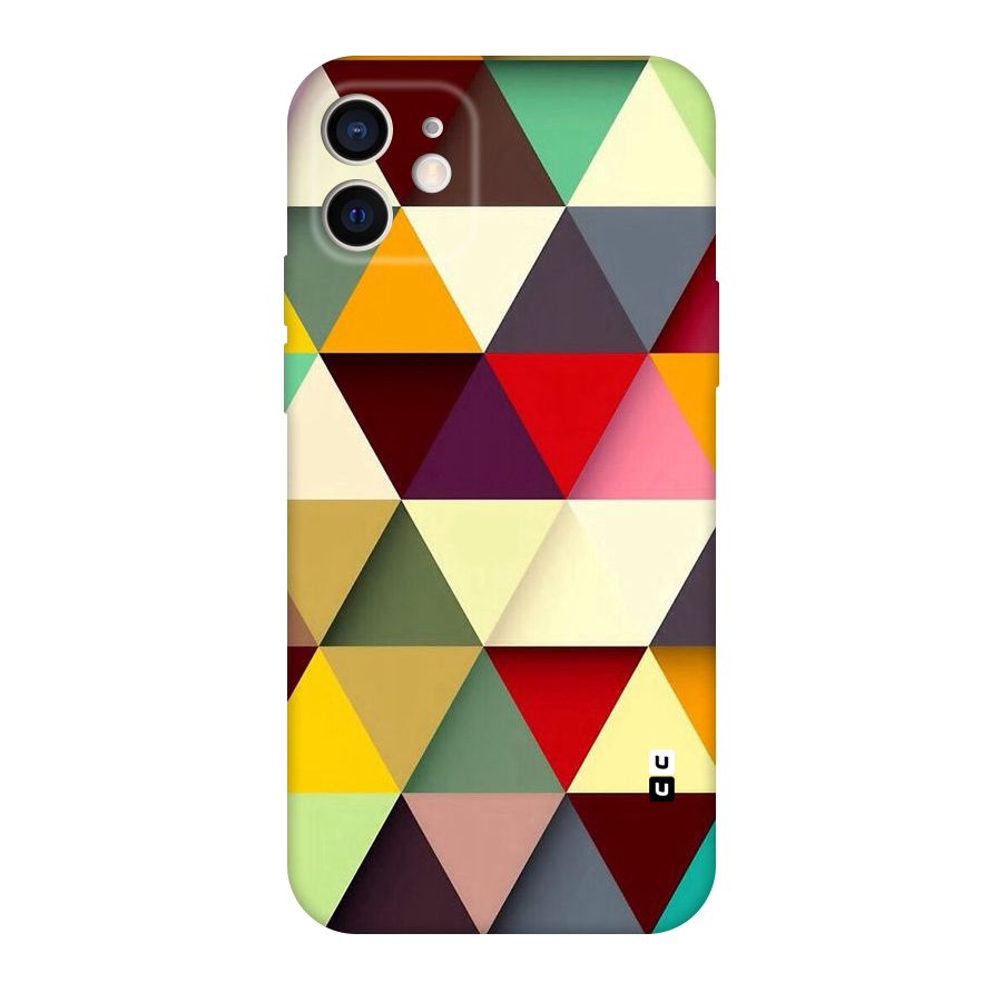 Colored Triangles Original Polycarbonate Back Case for iPhone 12