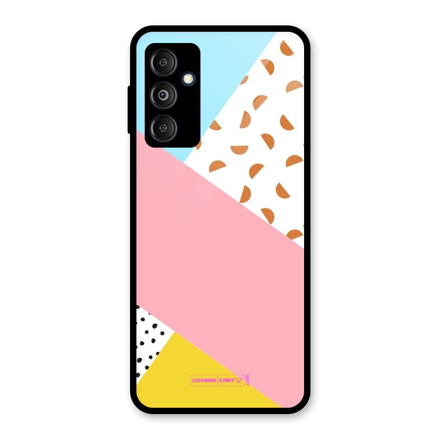 Colorful Abstract Glass Back Case for Galaxy M14 5G