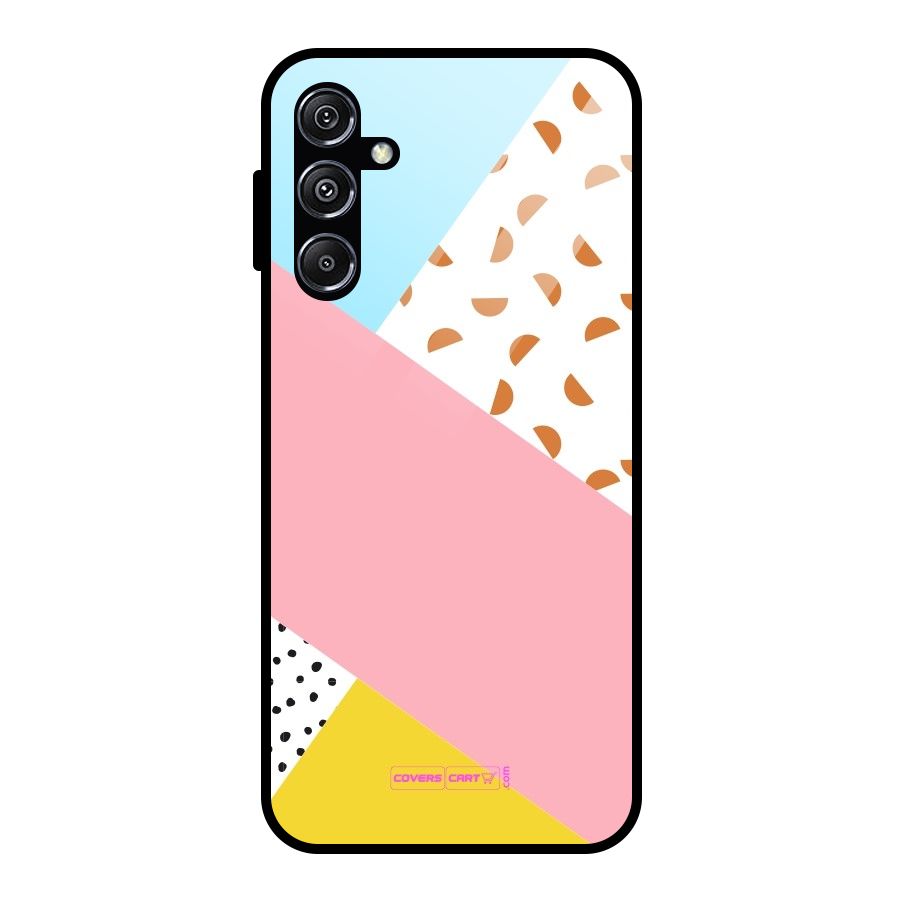 Colorful Abstract Glass Back Case for Galaxy M34 5G