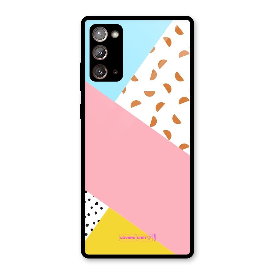 Colorful Abstract Glass Back Case for Galaxy Note 20