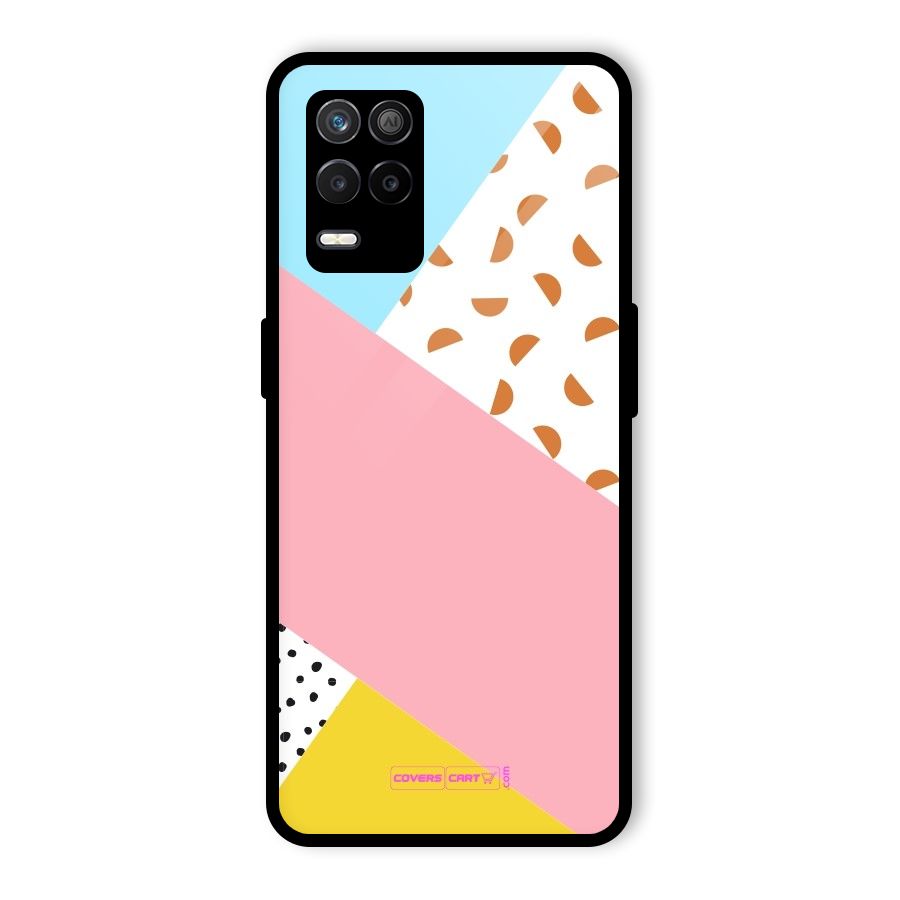 Colorful Abstract Glass Back Case for Realme 8s 5G