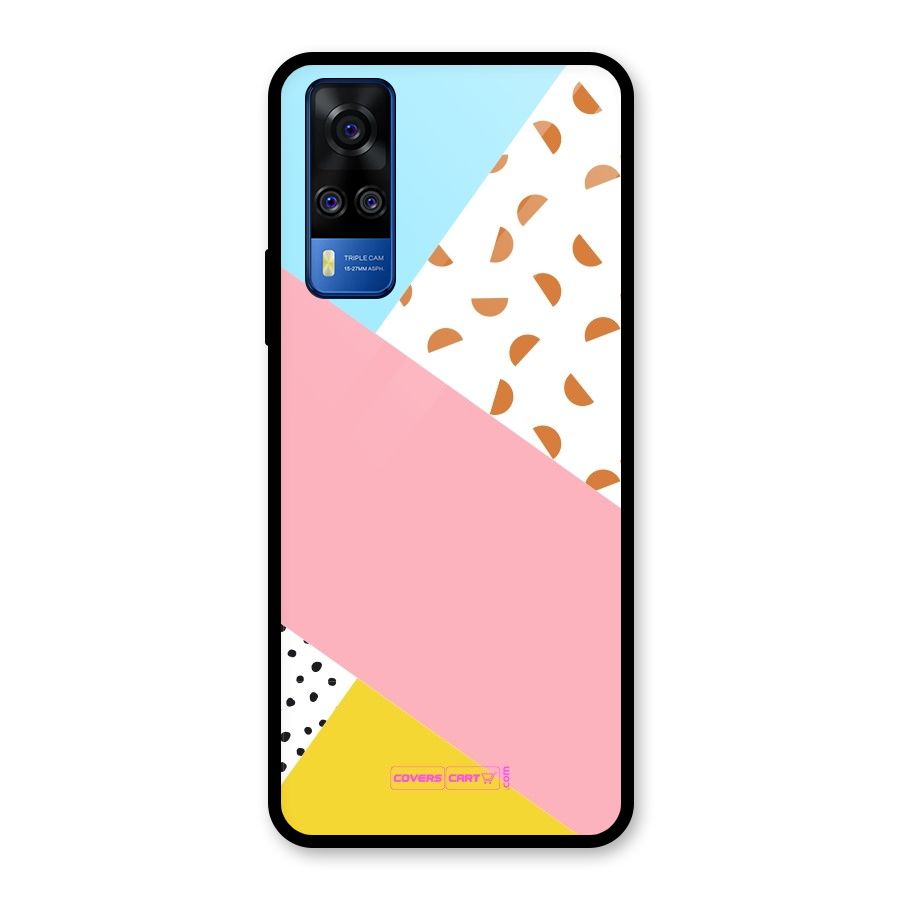 Colorful Abstract Glass Back Case for Vivo Y31