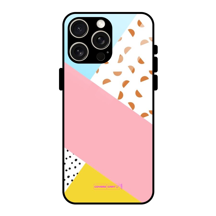 Colorful Abstract Glass Back Case for iPhone 15 Pro Max
