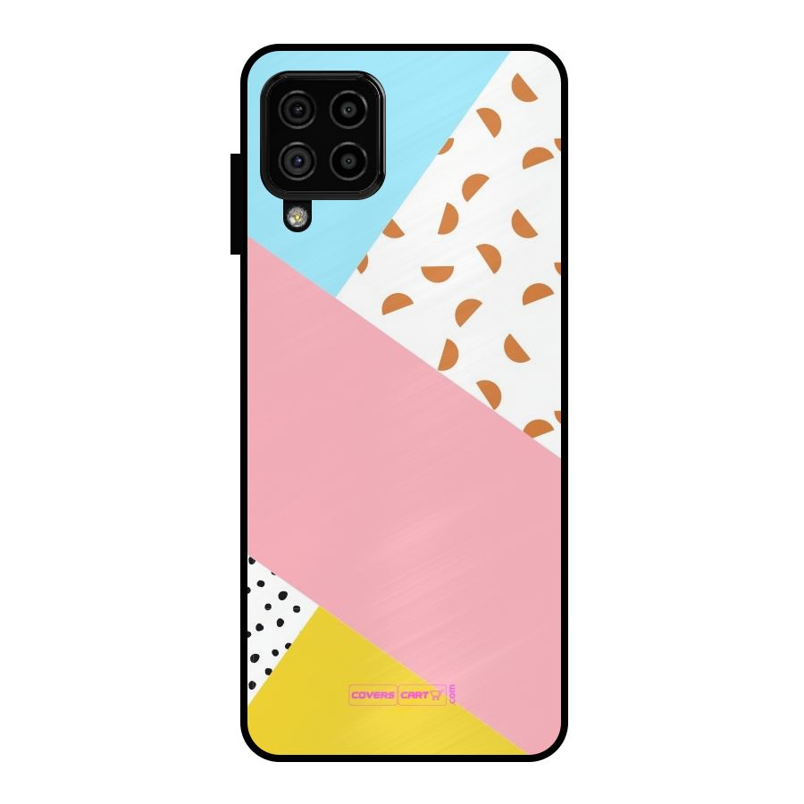 Colorful Abstract Metal Back Case for Galaxy A22 4G
