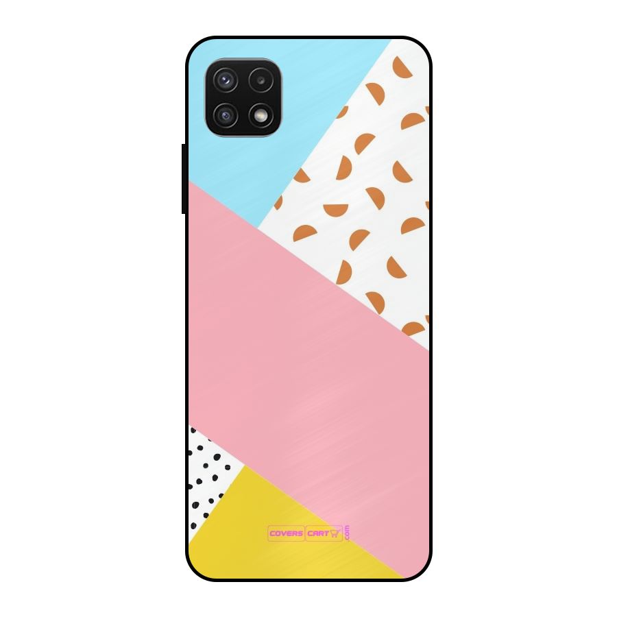 Colorful Abstract Metal Back Case for Galaxy A22 5G