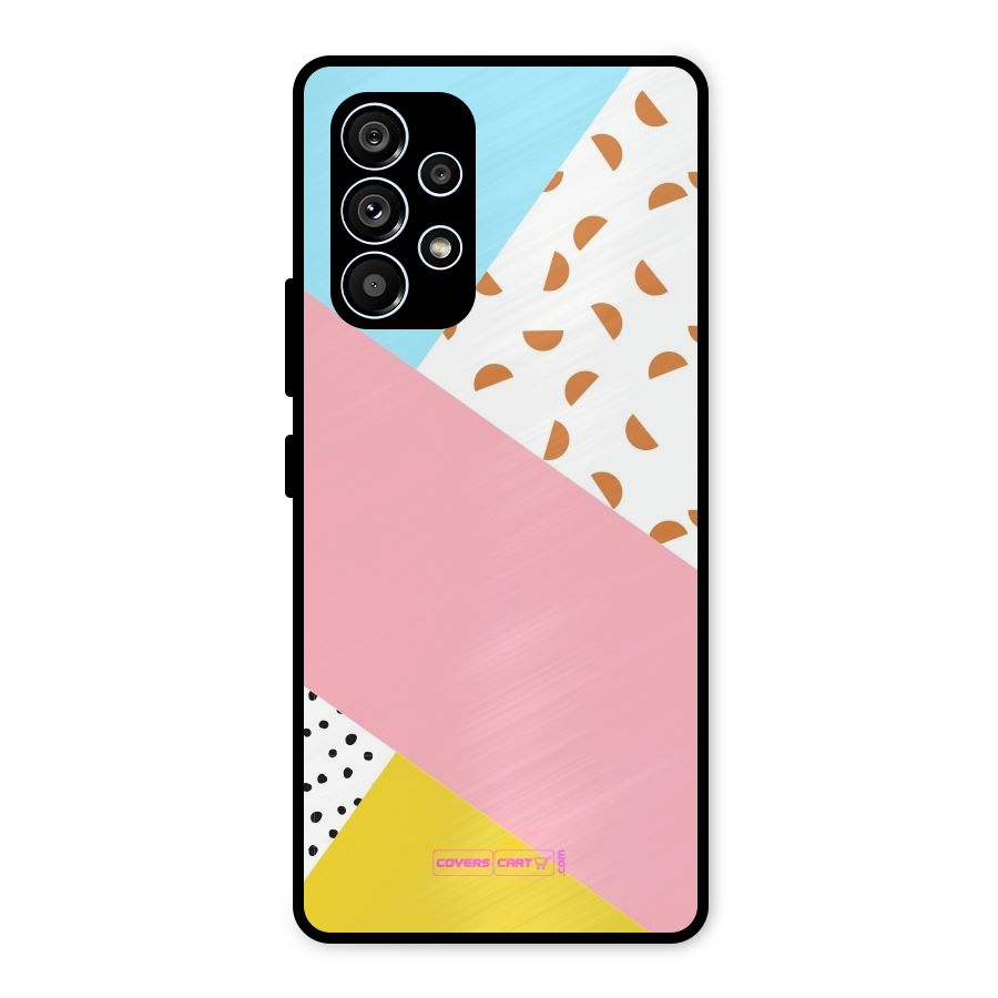 Colorful Abstract Metal Back Case for Galaxy A53 5G