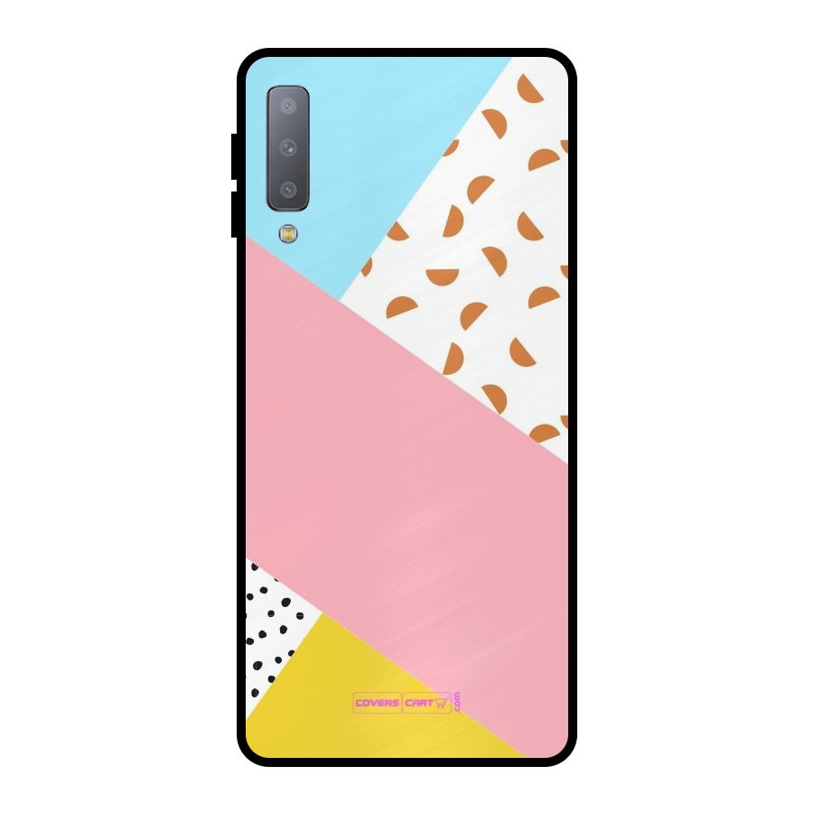 Colorful Abstract Metal Back Case for Galaxy A7 (2018)