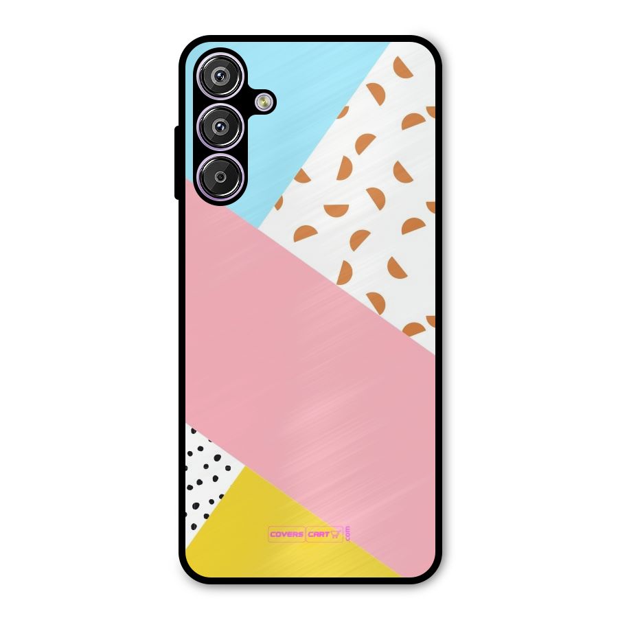 Colorful Abstract Metal Back Case for Galaxy F15
