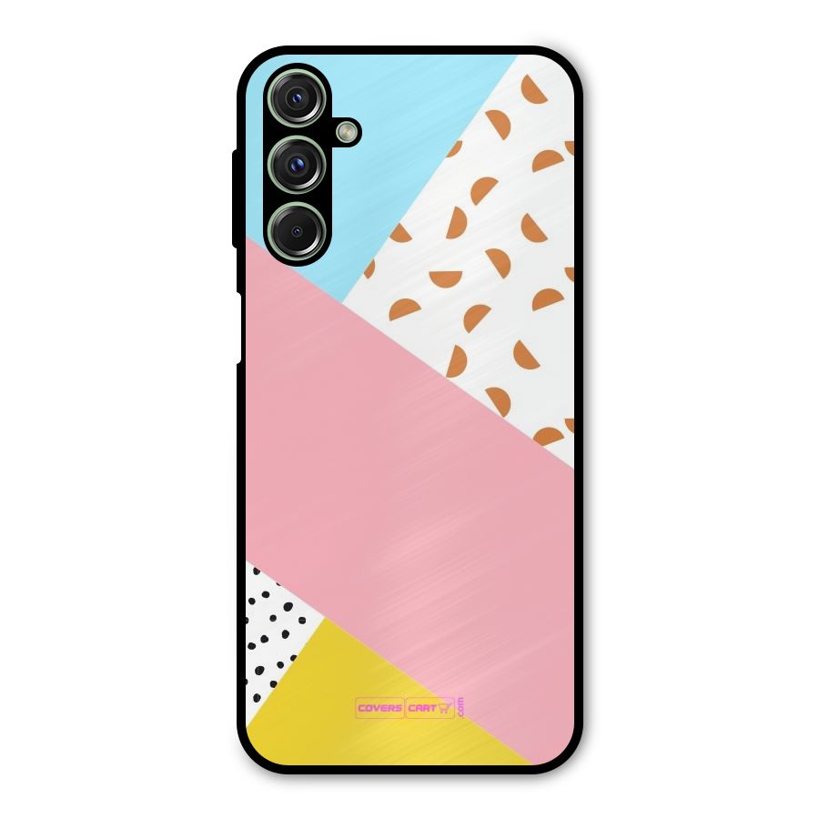 Colorful Abstract Metal Back Case for Galaxy F34