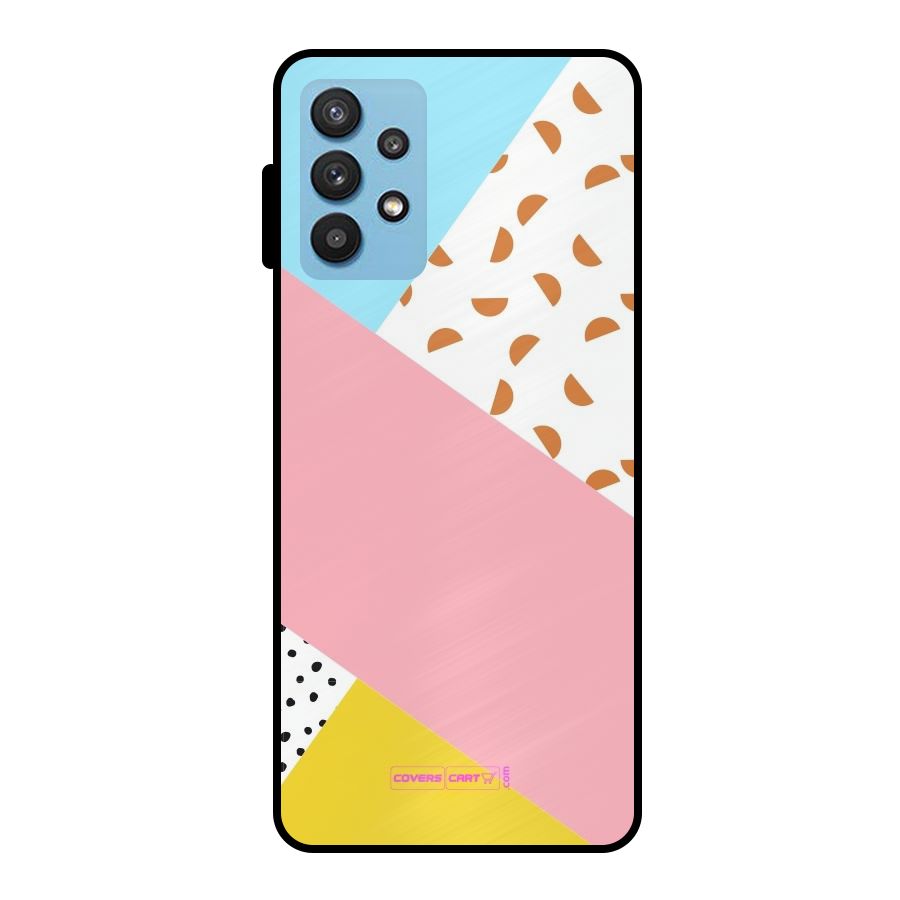 Colorful Abstract Metal Back Case for Galaxy M32 5G