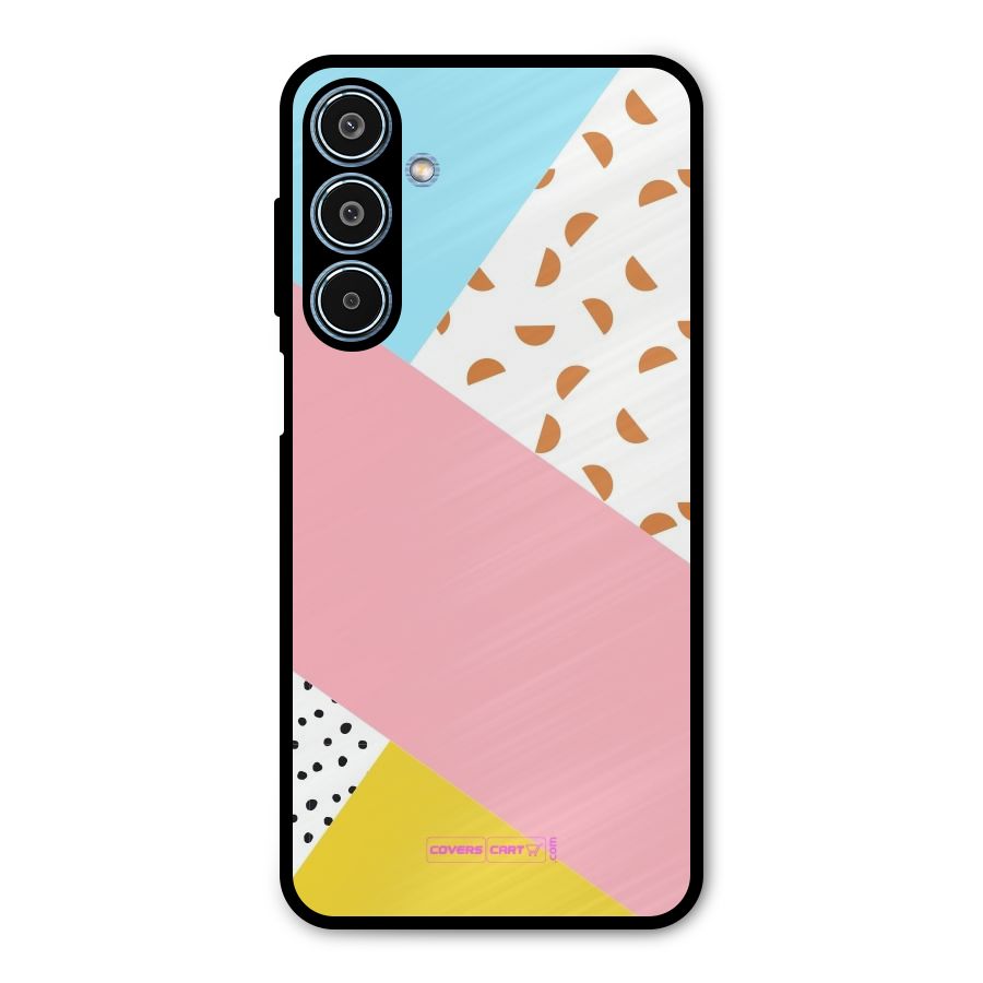 Colorful Abstract Metal Back Case for Galaxy M35