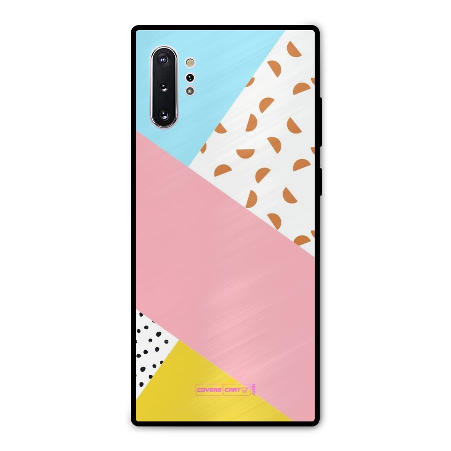 Colorful Abstract Metal Back Case for Galaxy Note 10 Plus