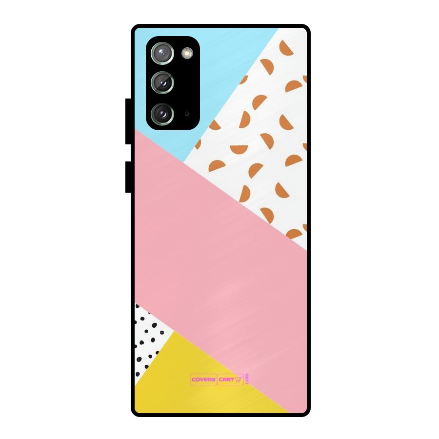 Colorful Abstract Metal Back Case for Galaxy Note 20